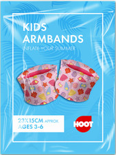 Kids Inflatable Armbands Boys & Girls Beach Swimming Pool Holiday SEA LIFE PINK