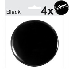 4x120 mm Black Domed Resin