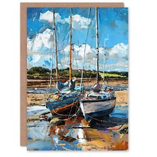 Greeting Card Two Sailboats on