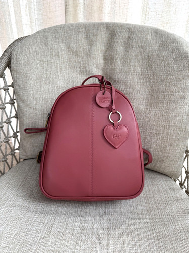 Ladies fashion backpack pink - backpack,