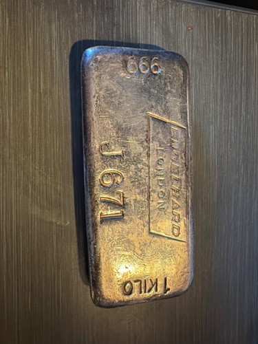 Engelhard london silver bar - silver,