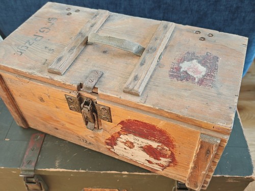 Ww2 german wooden ammo box - german,