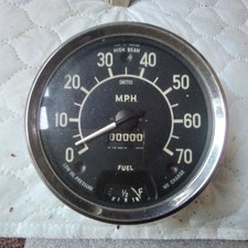 VINTAGE CLASSIC CAR SPEEDO MPH 0-70 SMITHS AUSTIN /NASH