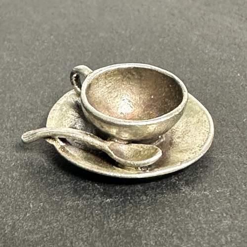 Vintage sterling silver teacup - sterling,