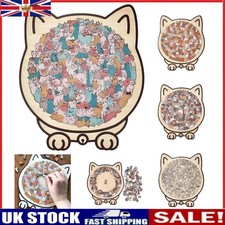 135-Piece Morand Colored Cat Shaped Wooden Jigsaw Puzzle ???