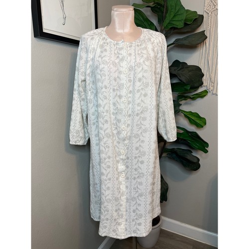 Nursing nightgown white cotton - white,