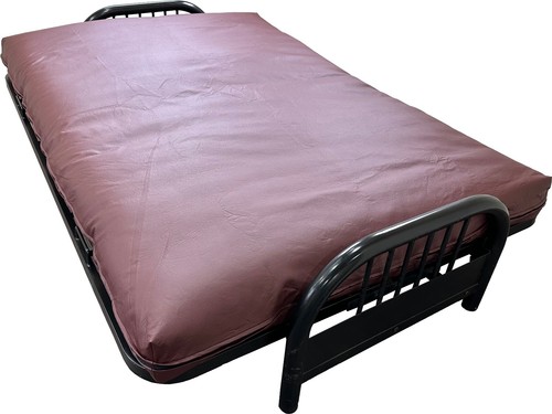 Burgundy leather vinyl full - burgundy,