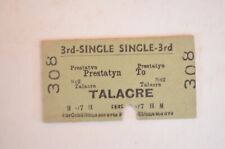 Railway Ticket BR Prestatyn to