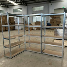 Garage Racking 5 Tier Shelving Unit Boltless Heavy Duty Metal Shelf Shed Storage