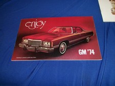 1974 gm brochure corvette