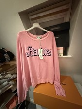 BNWT WILDFOX Sweatshirt - BARBIE Pink Size Large LIMITED EDITION RARE