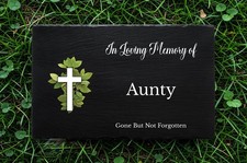 Slate Memorial Grave Marker