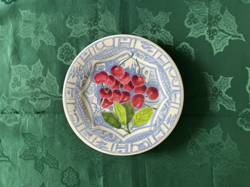 Gien faience oiseau - faience, bleu