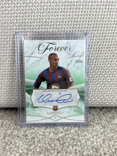 Henrik larsson auto topps - larsson,