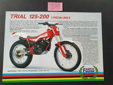 FANTIC TRIAL 125-200 BROCHURE DOUBLE SIDED SPECS TO REAR FRENCH VNC 1985