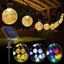 LED Ball Solar Light Party Fairy Outdoor Retro Ball String Lights Patio Garden
