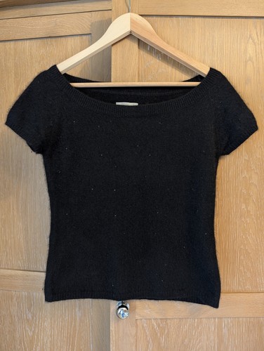 Jigsaw black angora wool - jigsaw,