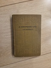 A. E. Housman Shropshire Lad