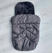 Argos Cuggl Delux Childs Faux Fur Footmuff Super Soft / L87cm X W37cm / Black