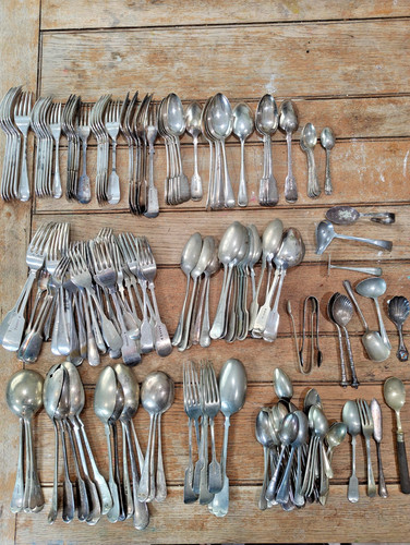 Job lot silver - lot, plate