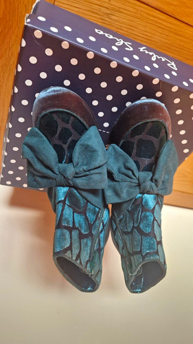 Ruby shoo teal - teal/black, velvet