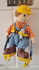 Rare Bob The Builder Soft Toy Backpack Original Vintage 1998 Rucksack VGC