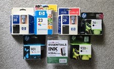 Job Lot Of 7 Assorted HP Printer Ink Cartridges All Expired