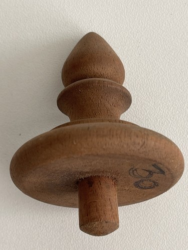 Wooden finial clock barometer - clock,