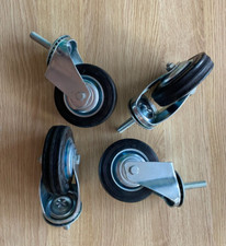 4x 100mm Rubber Swivel Castor