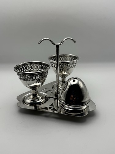 Vintage epns pierced - pierced, egg