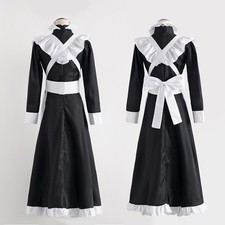 Maid Outfit Long Dress Apron