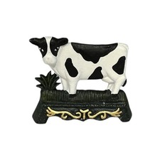 French Cast Iron Cow Door Stop – Shabby Chic Farmhouse Door Wedge Doorstop
