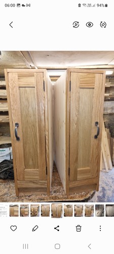 Real wood oak fronted - ,