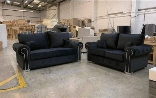 Olympia black seater sofa - olympia,