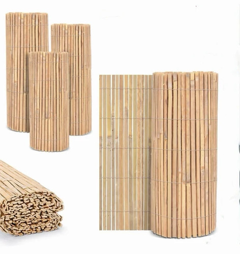 Bamboo slat screening fence - bamboo,