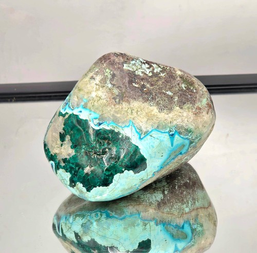 Polished dioptase crystal - crystal, |