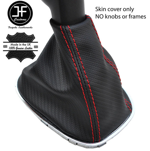 Red stitch carbon - red, fiber