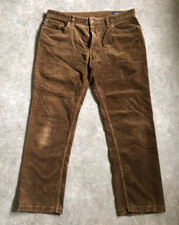 RALPH LAUREN Polo Cord Jeans Trousers Olive Brown 34