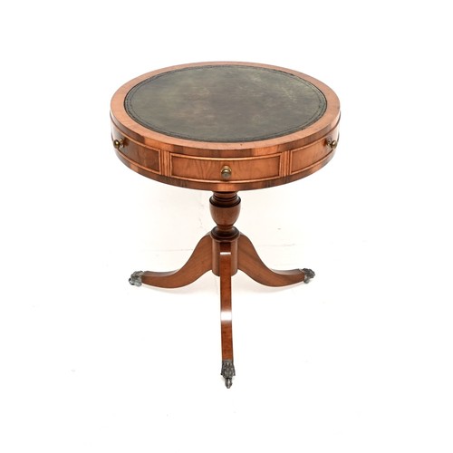 Antique yew wood leather - leather, top