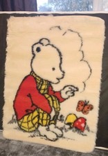 Vintage Rupert The Bear Rug