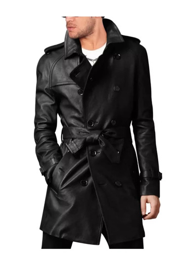 Men stylish belted - stylish, black