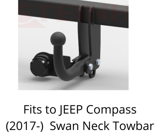 Swan neck tow bar for - swan,