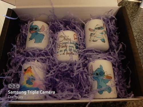 Lilo and stitch votive - and,