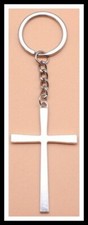 LARGE CROSS KEYRING -