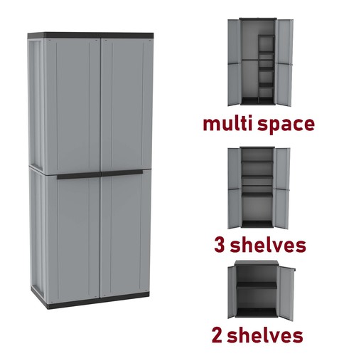 Tall plastic cupboard storage - tall,