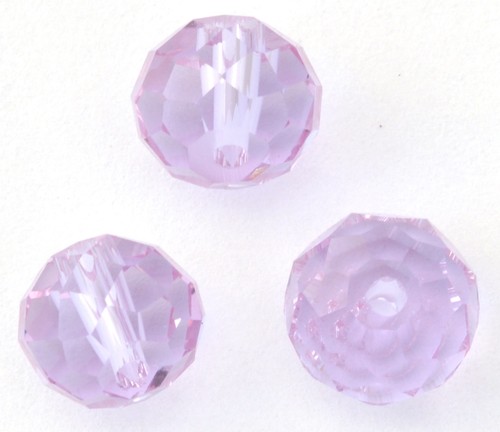 Faceted rondelle crystal - rondelle,