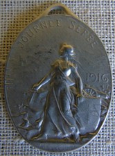 WW1 French War Effort Charity Medallion Journee Serbe 1916