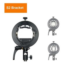 Godox S2 Flash Holder Bracket S-type Bowens Mount For Speedlite Softbox