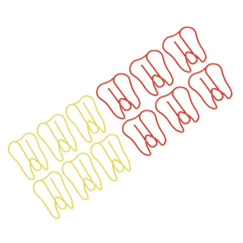 Shaped paper clips 100pcs - paper,
