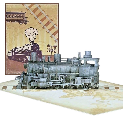 Pop card vintage steam - up,